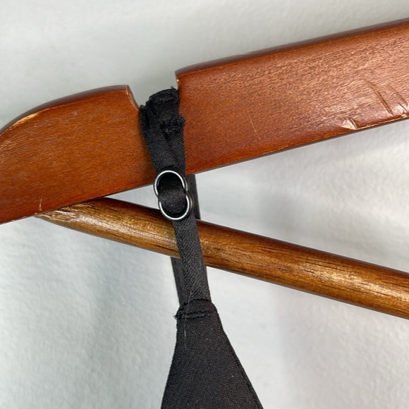 Abercrombie & Fitch NWT Draped Twist-Front Satin Maxi Dress Black Evening M Tall - Picture 7 of 14